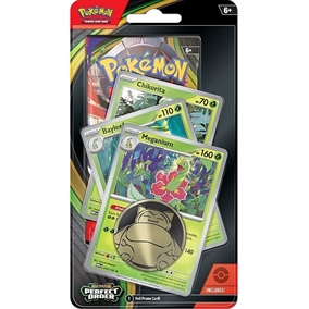 Perfect Order - Premium Checklande Blister - Meganium, Bauleef, Chikorita - Pokemon kort